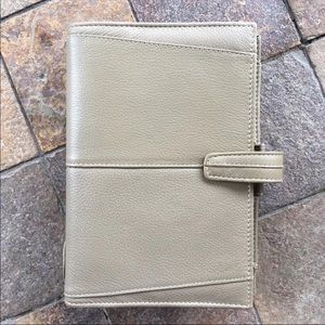 Rare Personal Filofax Aston in Mushroom